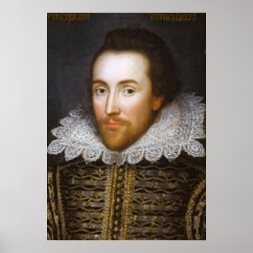 Lifetime Portrait of Shakespeare Poster