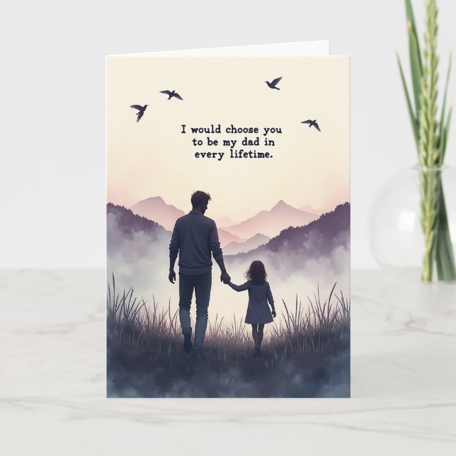 Lifetimes Best Dad Art Card (Front)