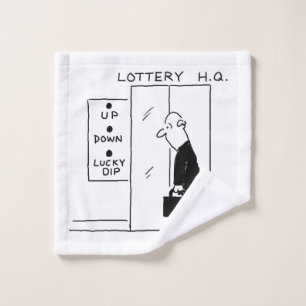 Lift Buttons at Lottery H.Q. Wash Cloth
