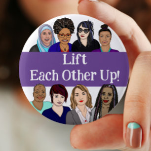 Lift Each Other Up Women's Day Pins