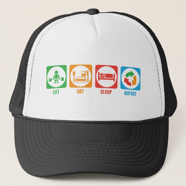 Lift, Eat, Sleep, Repeat - Hat (Front)