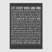 Lift Every Voice and Sing Black History | Zazzle