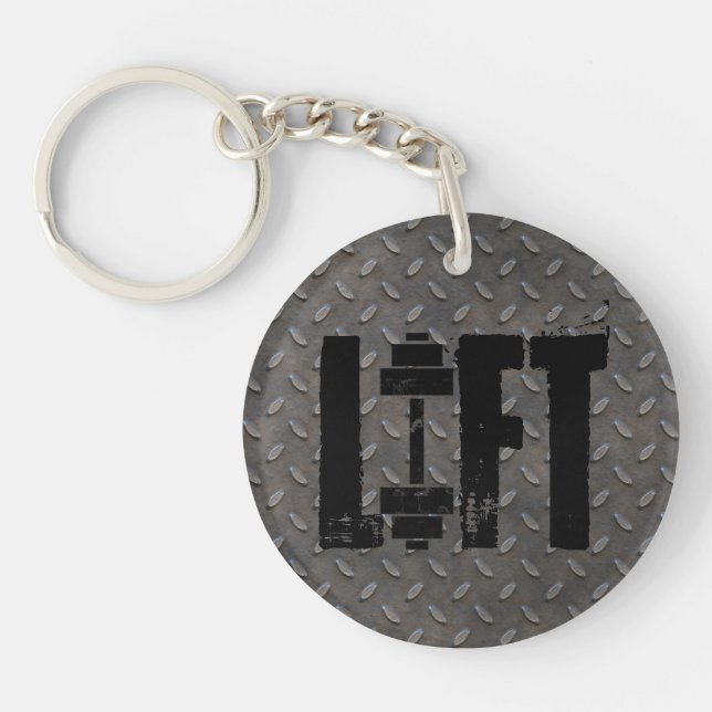 LIFT FITNESS GYM AND WORKOUT KEYCHAIN (Front)