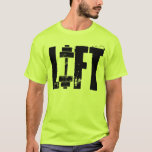 Lift Gym Weightlifting T-shirt at Zazzle