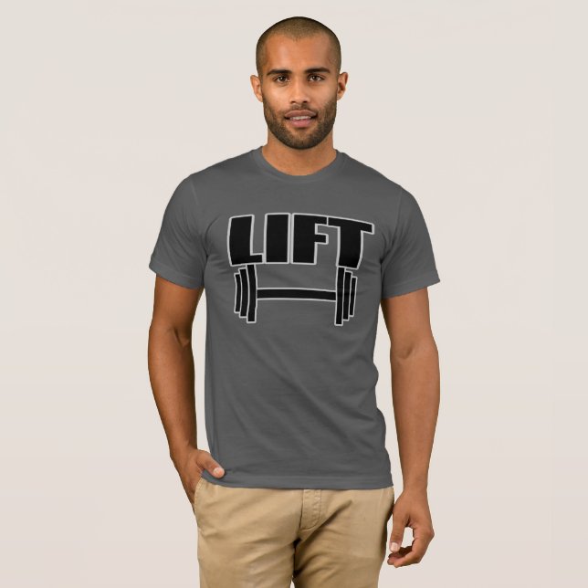 LIFT GYM Weightlifting T-Shirt (Front Full)