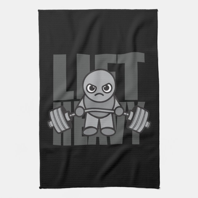 Lift Heavy - Anime Kawaii Workout Motivational Towel (Vertical)