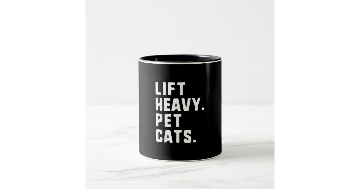 Workout Mug - Gym Mug - Eat. Sleep. Lift. Repeat. - Gym Coffee Mug White  11oz