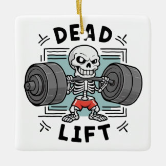  Lift Heavy, Reach Beyond Limits  Ceramic Ornament
