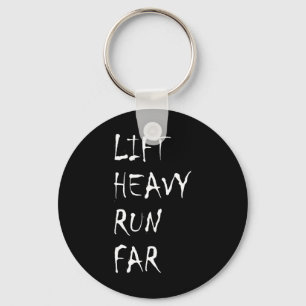 Lift Heavy Run Far Hybrid Sport Fitness Running Bo Keychain