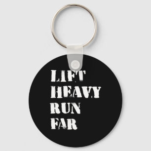 Lift Heavy Run Far Hybrid Sport Fitness Running Bo Keychain