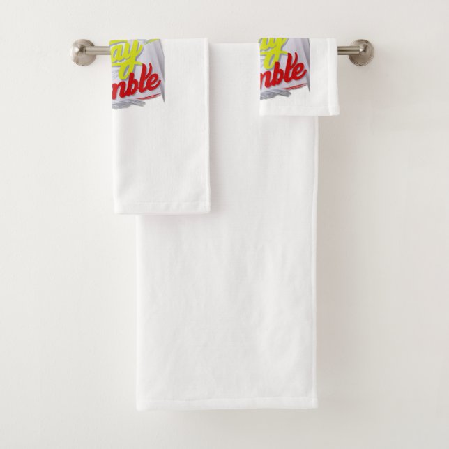 Lift Heavy, Stay Humble Bath Towel Set (Insitu)