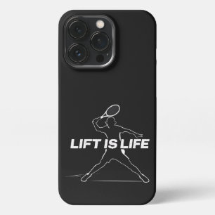 Lift is Life for tennis fans iPhone 13 Pro Case