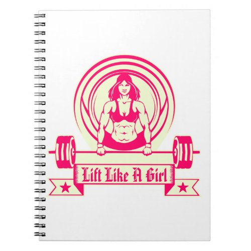 Lift Like A Girl  USAPatriotGraphics   Notebook