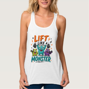 Lift Like a Monster Funny Halloween Weightlifting Tank Top