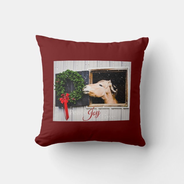 Lift Me Up! 2020 Holiday Throw Pillow - Finn (Front)