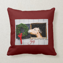 Lift Me Up! 2020 Holiday Throw Pillow - Finn