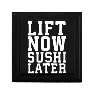 Lift Now, Sushi Later - Carbs - Funny Novelty Gym Gift Box