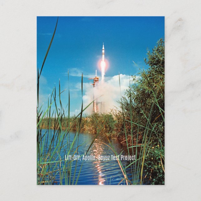 Lift Off-Apollo, Soyur Test Project, Postcard (Front)