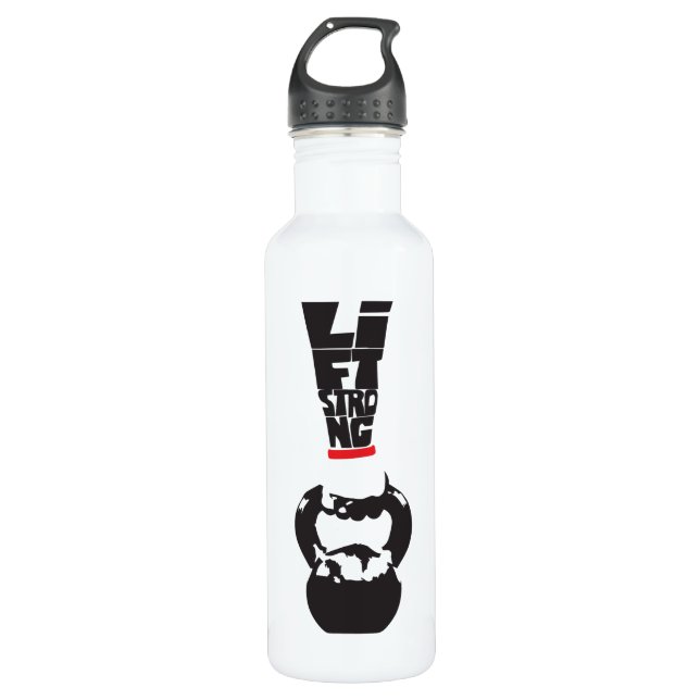 Lift Strong - Kettlebell Water Bottle (Front)