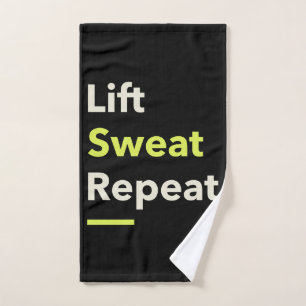 Lift. Sweat. Repeat. Hand Towel