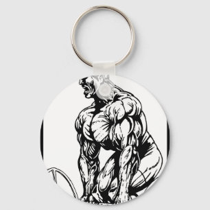 LIFT TIL' YOU PUKE BODYBUILDING LOGO KEYCHAIN
