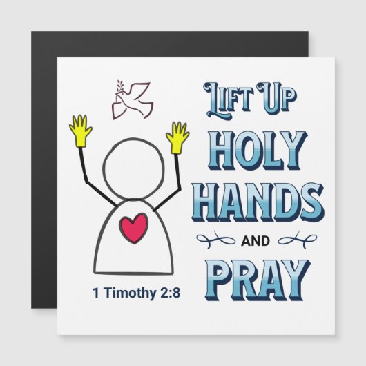 LIFT  UP HOLY HANDS CARD WITH ENVELOPE (Front/Back)