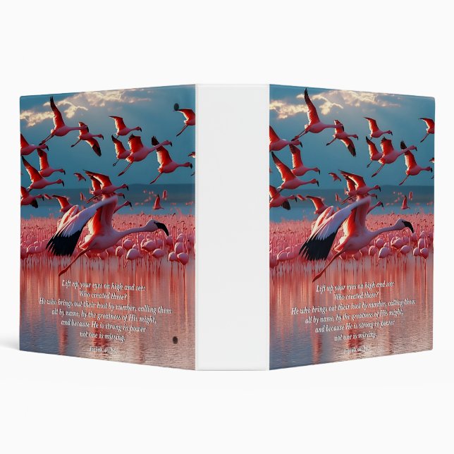 Lift Up Your Eyes on High, God & Creation Verse 3 Ring Binder (Background)