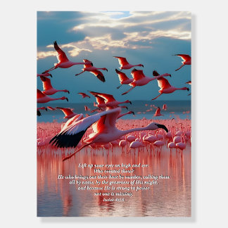 Lift Up Your Eyes on High, God & Creation Verse Foam Board