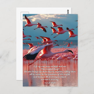 Lift Up Your Eyes on High, God & Creation Verse Postcard