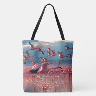 Lift Up Your Eyes on High, God & Creation Verse Tote Bag
