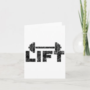 Lift Workout Lifting Weightlifting Gym 1  Card