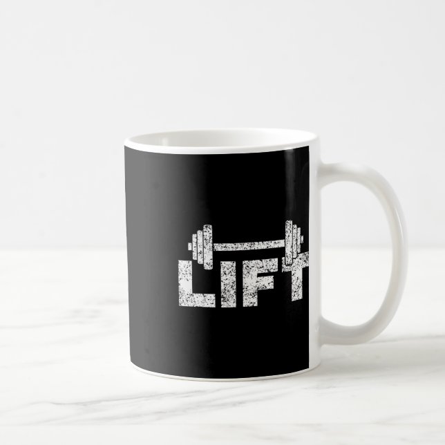Lift Workout Lifting Weightlifting Gym 1  Coffee Mug (Right)