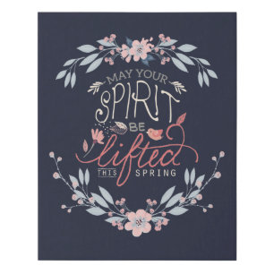 Lift your spirits this spring  faux canvas print