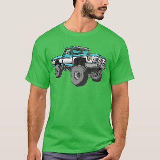 Lifted Truck Sticker T-Shirt