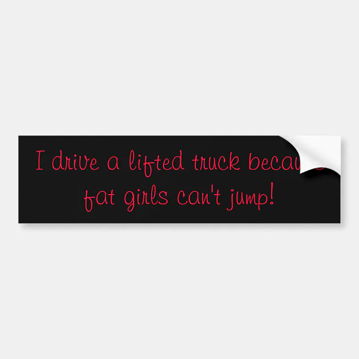 Lifted Trucks Bumper Sticker Zazzle
