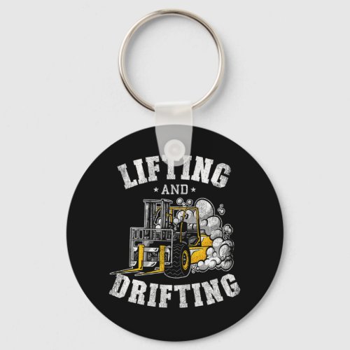 Lifting And Drifting Funny Forklift Operator Gift Keychain