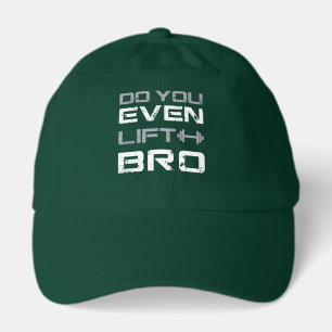 lifting bro Funny Gym Typography Hat