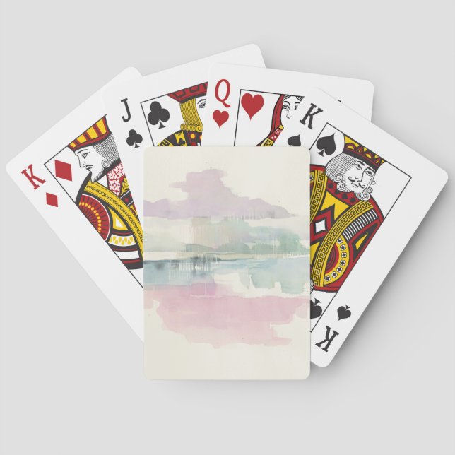 Lifting Fog | In Soft Pastels Poker Cards (Back)
