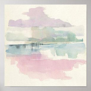 Lifting Fog In Soft Pastels Poster