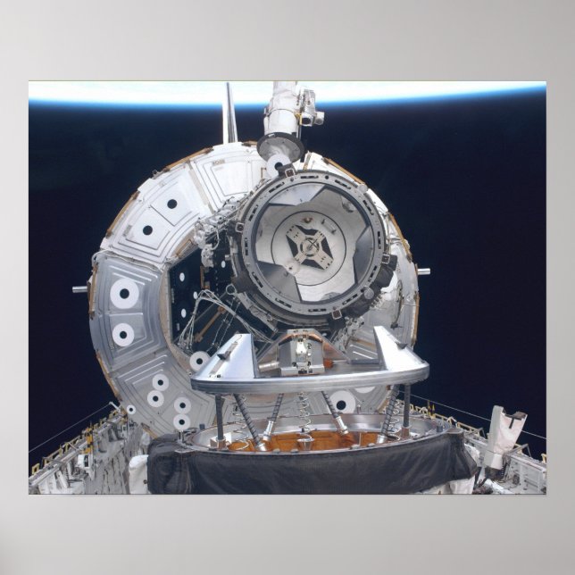 Lifting of Unity from Space Shuttle Endeavour Poster (Front)