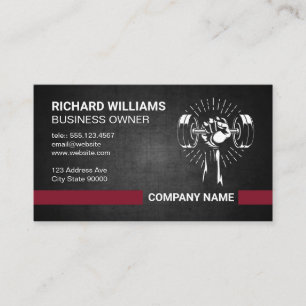 Lifting Weight Business Card