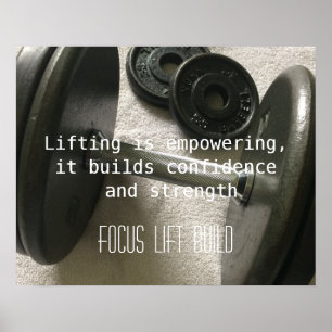 Lifting Weights is Empowering Poster