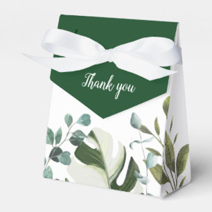 LIFY Botanical Eucalyptus Leaves Wedding Favor Boxes