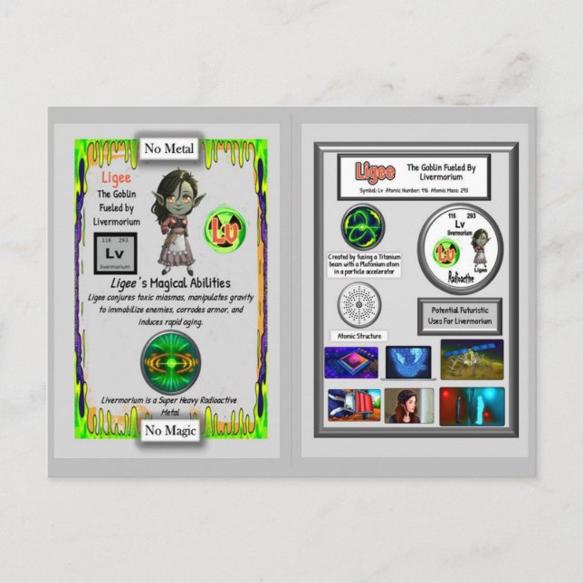 Ligee Presents Livermorium Trading Card (Front)