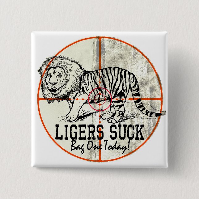 Liger Hunter by Mudge Studios Pinback Button (Front)