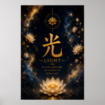 Light (光) Chinese Character Poster