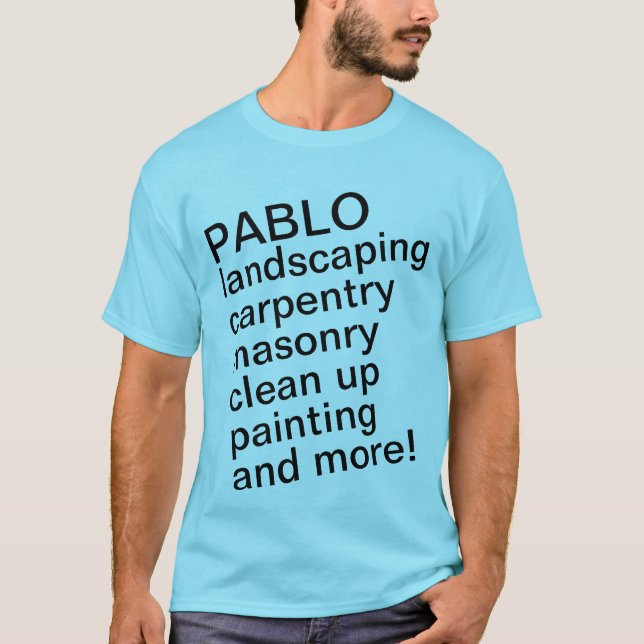 LIGHT #2 Get Noticed Get Work! Customize Name T-Shirt (Front)
