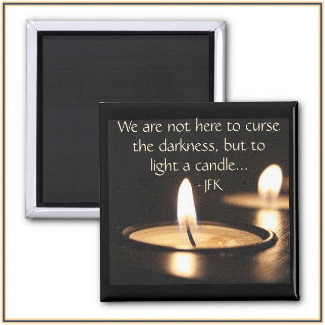 Light A Candle Magnet (Bookmark my store: https://www.zazzle.com/store/capricepetit?rf=238091145531749709)