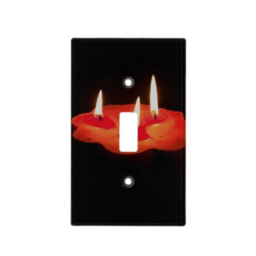 Light a Three Way Candle Light Switch Cover