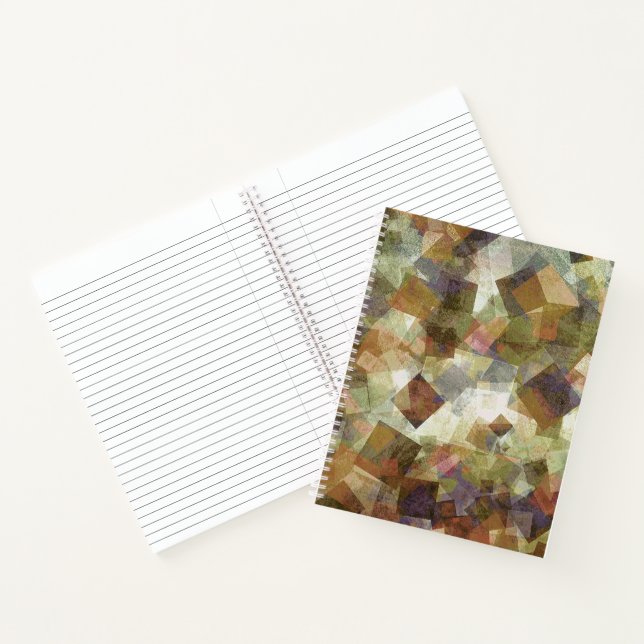 Light abstract squares notebook (Inside)
